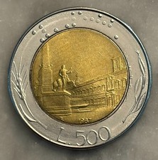 1987 Italy 500 Lire - AU -