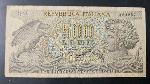 Italy 500 lire - lire, banknote