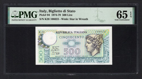 Italy 500 lire - 1974-79, p94