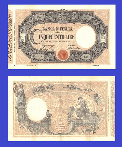 Italy 500 lire 1919 - , copy