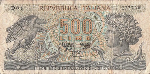 Italy 500 lire 20 - 500,