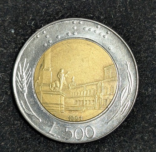 1991 italy 500 lire - r,