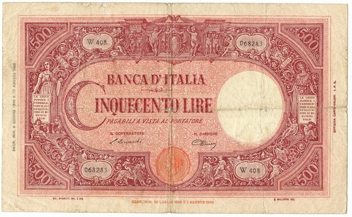 500 lire barbetti grande - lire, c