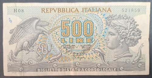 1966 italy 500 lire p93a - 1966,