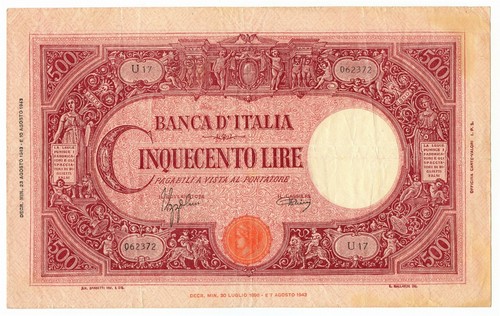 500 lire barbetti - barbetti, grande