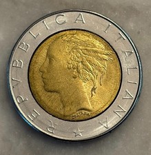 1984 Italy 500 Lire - BU -