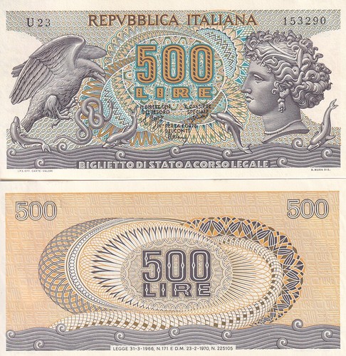 Italy 500 lire 1970 a - 1970, 93