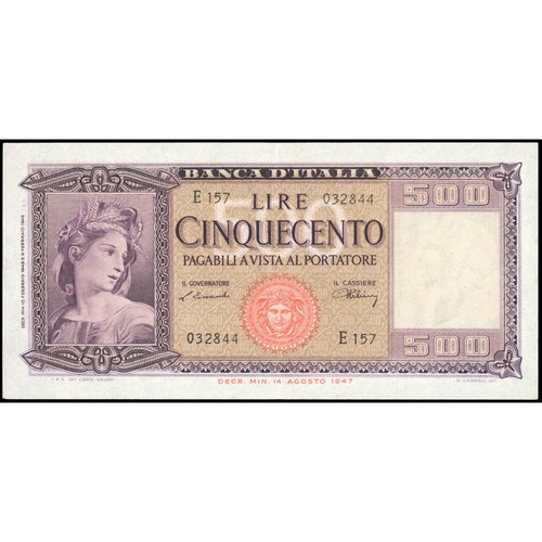 500 lire italy 1948 - italy,, (xf)