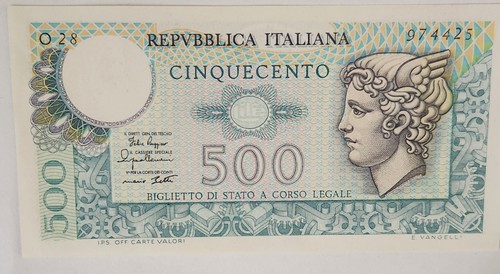 Italy 1979 500 - , banknote