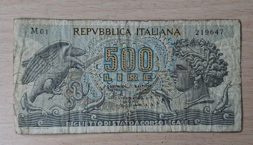 1966 italy 500 lire - italy,