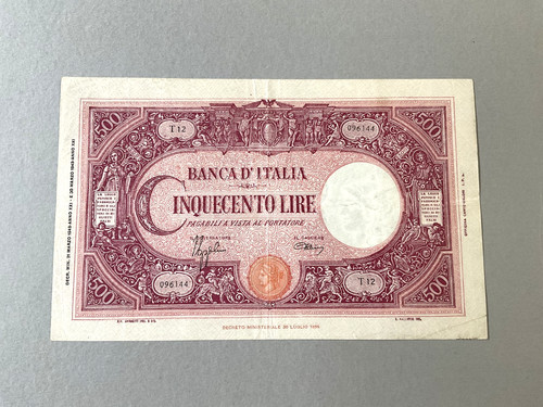 Italy 70a 500 lire 1943 - p-70a,