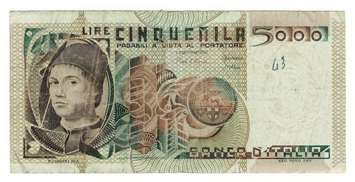 Italy 5000 lire 1980 - 1980, p-105