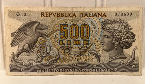1966 repvbblica italiana - repvbblica, 500