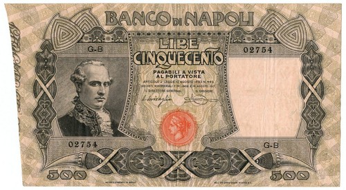 500 lire banco - banco, di