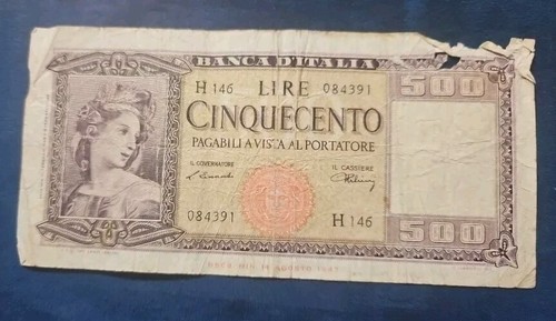 1947 italy 500 - , lire