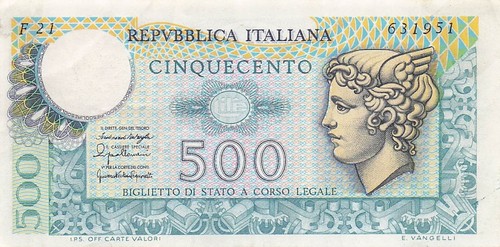 Italy 500 lire 20 12 - ,