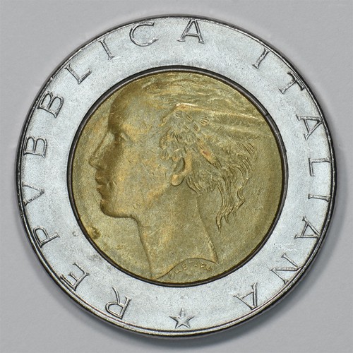 Italy 1991 bimetallic 500 lire - 1991,