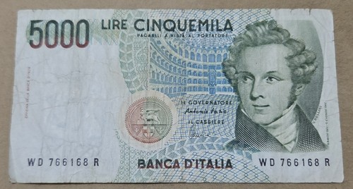Italy 5000 lire - italy,