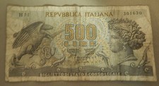 1966 Italy 500 Lire Note