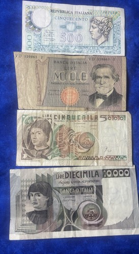 Italy 500 1000 - 5000, lire