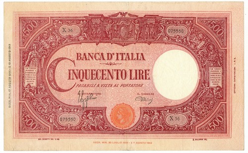 500 lire barbetti - 500, c
