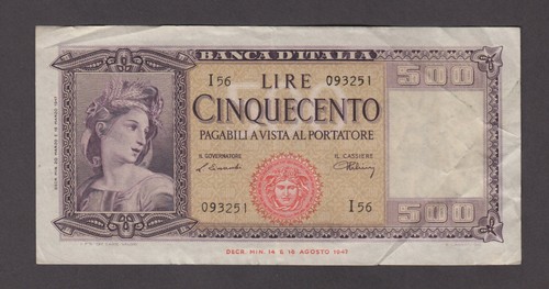 Italy 80a 3251 500 lire - italy,